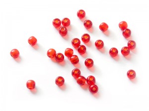 круглые красные бусы